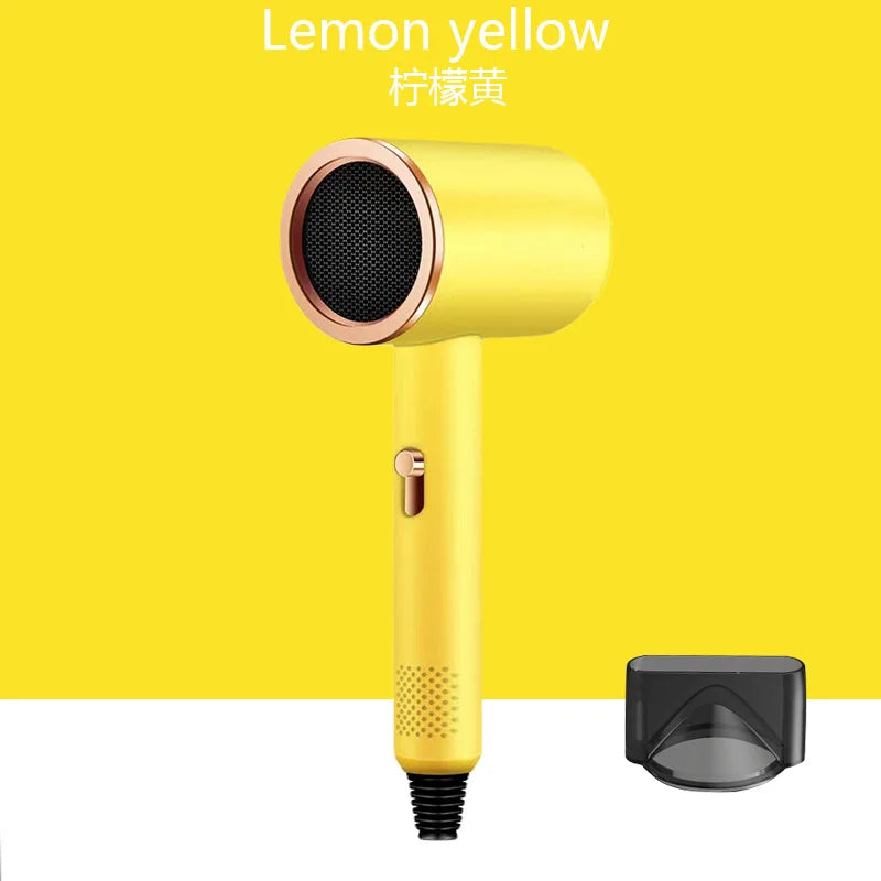 Hair Dryer Quick-Drying Low-Noise Electric Hairbrush Professional Blue Light Negative Ion Collagen Hair Care Dryer