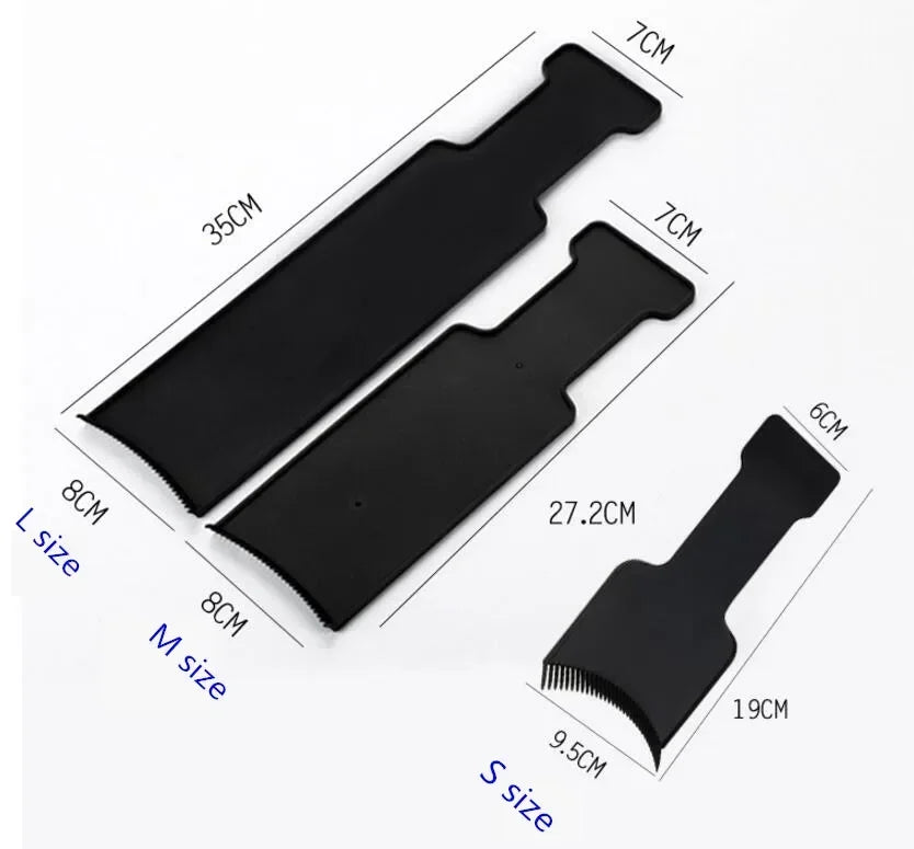 3pcs Professional Hair Coloring Board Hairdressing Hair Applicator Brush Salon Hair Coloring Dyeing Board Hair Styling Tool