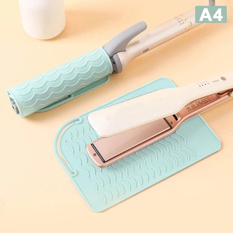 1pcs Insulation Pad Multifunctional Heat Resistant Pad Insulation Mat For Hair Straightener Heat Curling Stick Curler Flat Irons