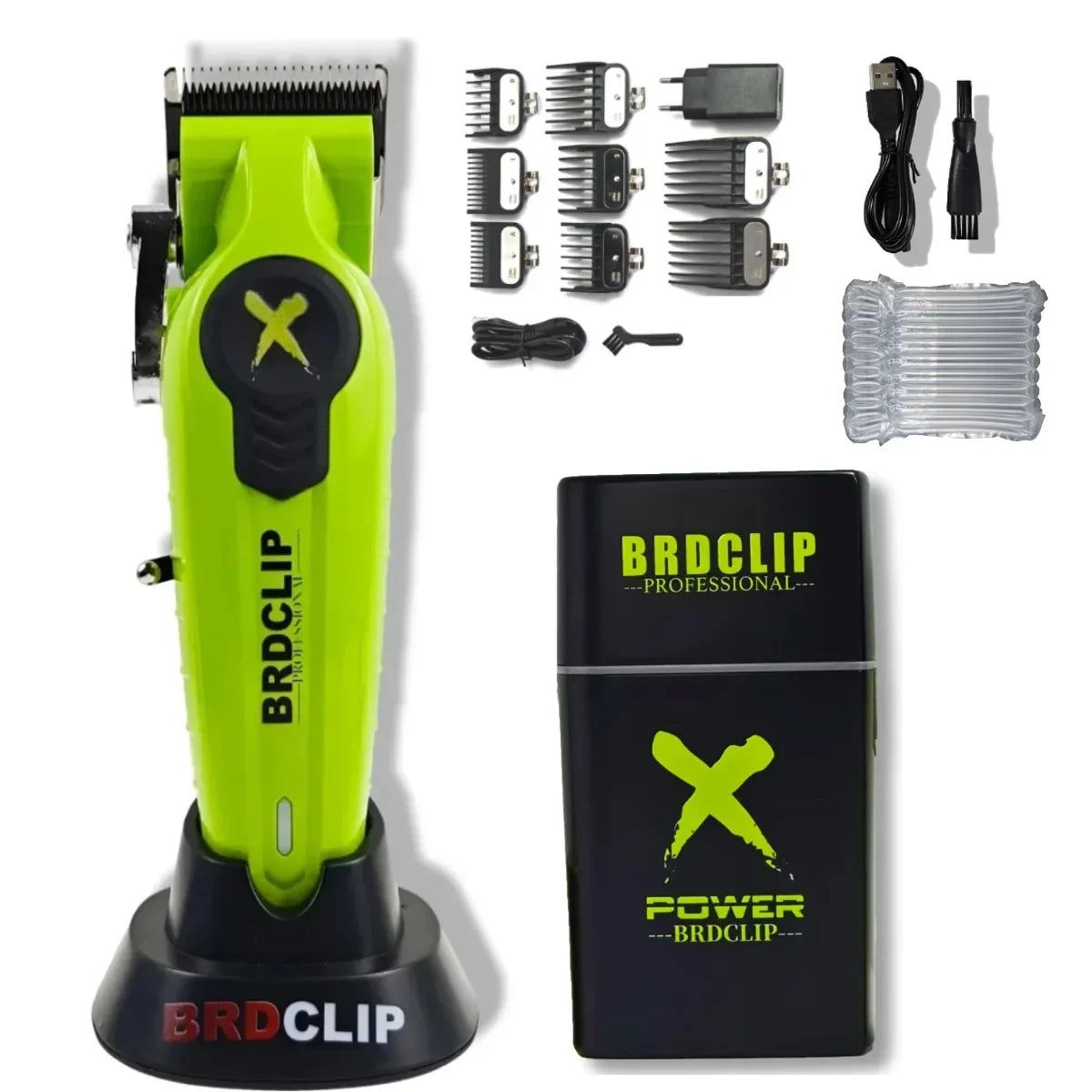 BRDCLIP X Series Set Professional Electric Hair Clipper Trimmer Shaver Gradient Salon Hair Styling Tool DLC Coated Fade Blade