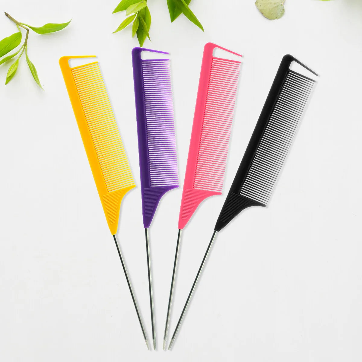 1Pcs Black Pointed Tail Salon Hairdressing Hair Styling Anti-static Comb Heat-resistant Salon Supplies Professional Hairdressing