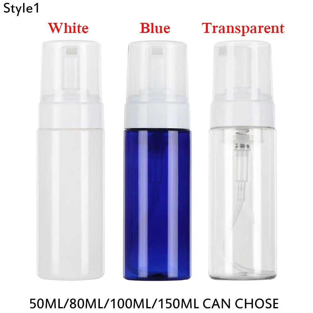 Clear Blue Shampoo Lotion Shower Gel Foam Pump Bottles Foaming Bottle Liquid Soap Whipped Mousse Points Bottling
