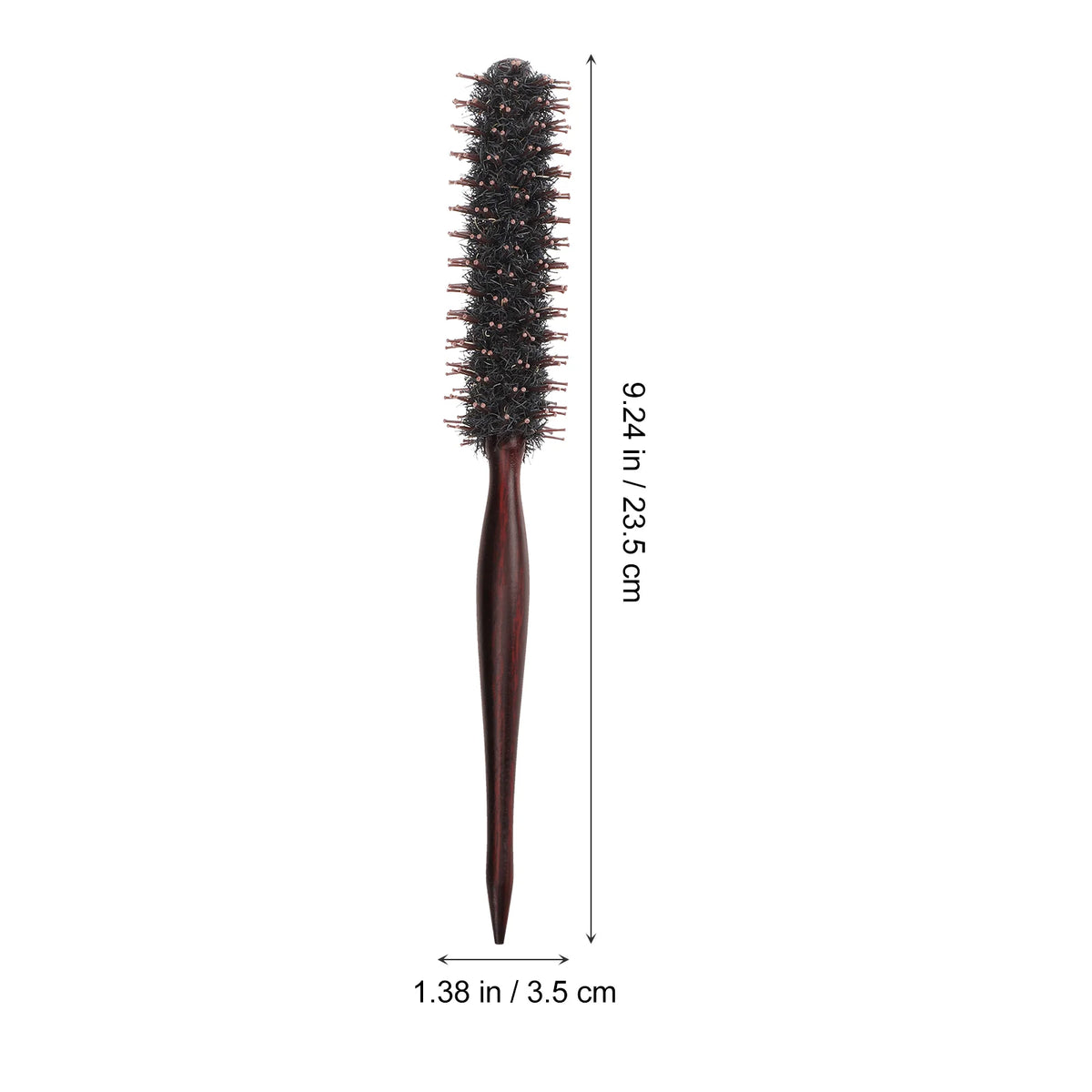 Bangs Comb Wooden Handle Hair Styling Round Brush Pointed Tail Hairbrush Bristles Hairdressing Tool Blow Dryer