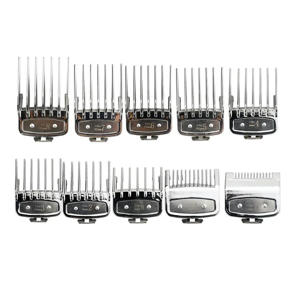 8/10PC Professional Universal Hair Clipper Limit Guide Comb For Wahl Trimmer Cutting Guide Comb Haircut Tools Barber Accessories