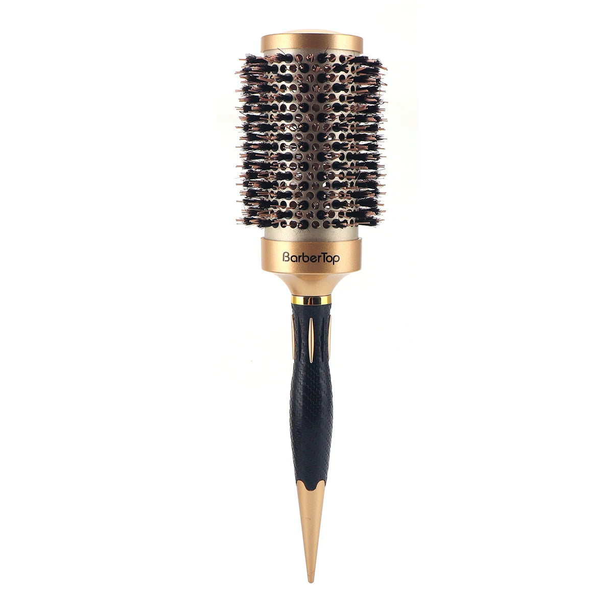 New Handle Round Rolling Brush Straight Twill Hair Comb Boar Bristle Round Barrel Hair Curling Brush Hairdressing Styling Tool