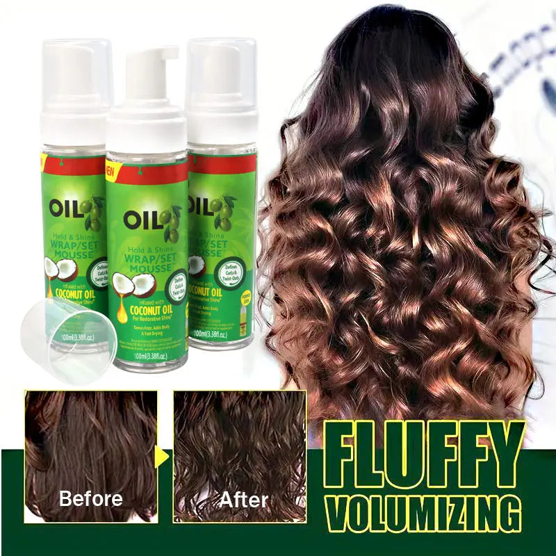 Wrap/Set Mousse With Customize Logo 10Pcs Affordable Curls And Waves Hair Mousse Shiny Healthy Moisturizing Foam Setting Lotion