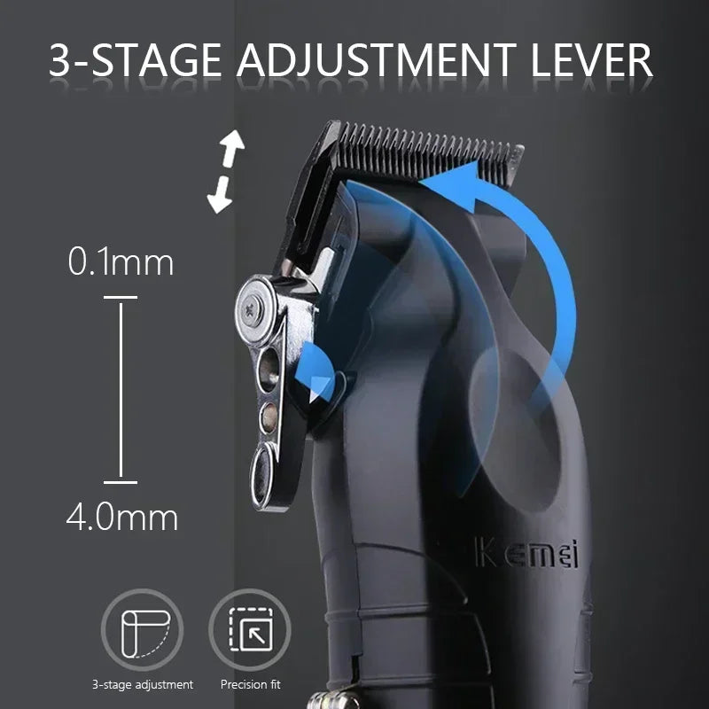 Kemei KM-2296 KM-2299 KM-1102 Professional Hair Clipper Kit Electric Shaver Male Hair Cutting Machine Men’s Trimmer Machine CE