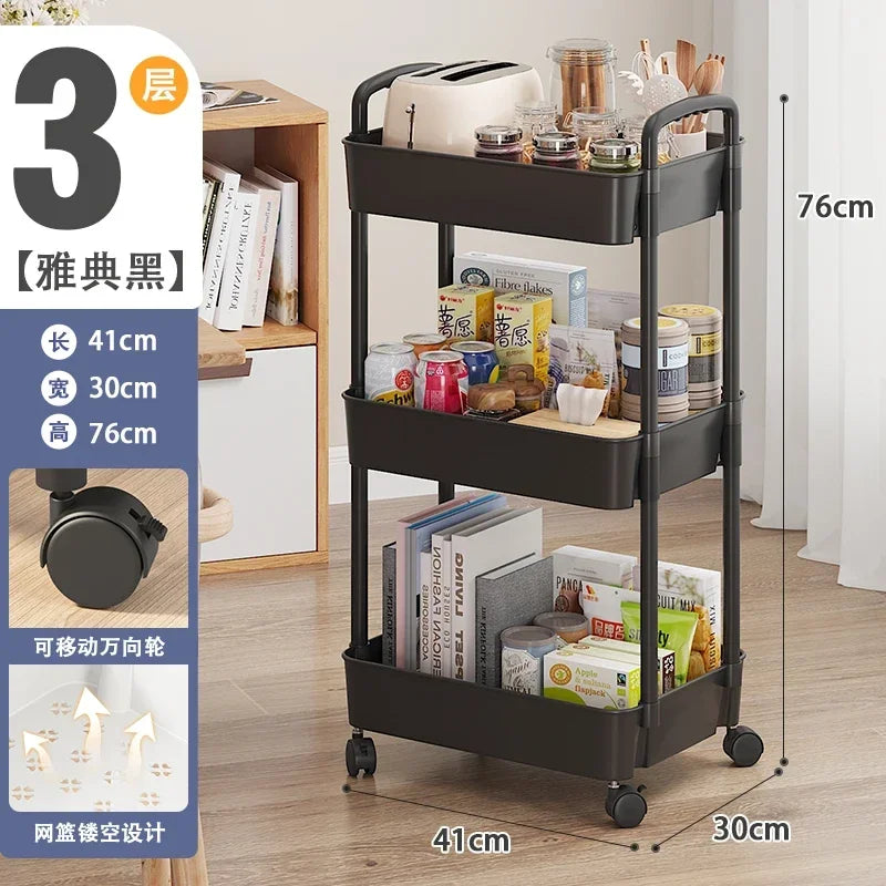 Beauty Salon Rolling Trolley Cart Cosmetic Storage Cart Makeup and Lash Organizing Furniture for Salon Use