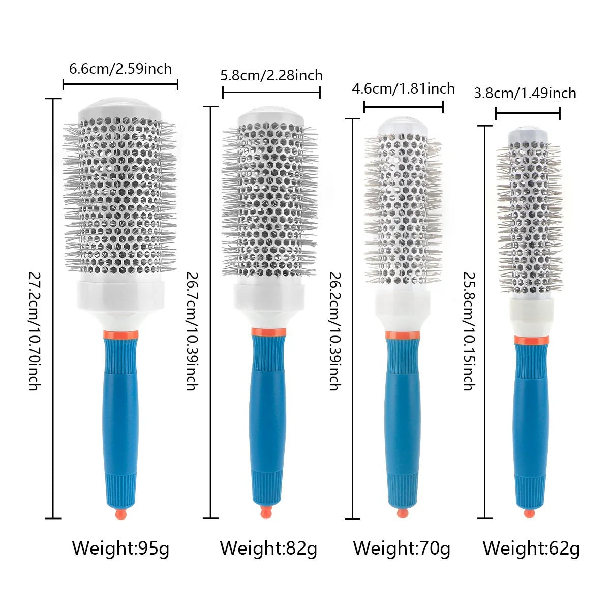 Professional Salon Hair Styling Hairbrush Hairdressing Dual Use Hairdressing Combs Comb Round Curly Hair Rollers Tools