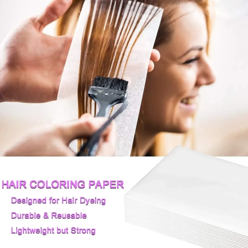 110Pcs Professional Thicken Perm Paper Hair Curler Dye Foil Highlighting Hairdressing Salon Permanent Products Styling Tools