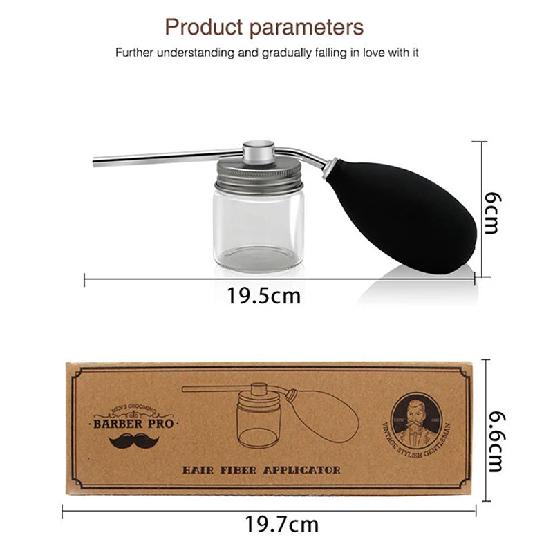 Barber Refillable Talc Fiber Powder Blower Puffer Hairdressers Talcum Hair Salon Powder Spray Bottle Barbershop