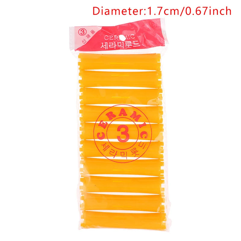 1Set 11 Sizes Hair Perm Rods Kit Cold Permanent Bar Plastic Curlers Home Use Hair Rollers Hairdressing DIY Tools Hair Style Tool