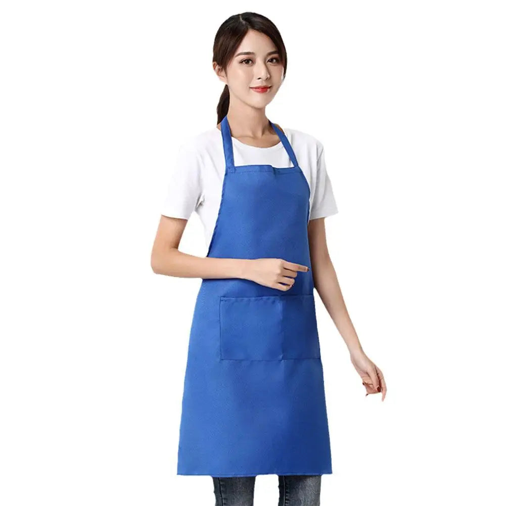 Adjustable Apron Unisex Waterproof Dust-proof Hairdresser Apron Color Dirt-resistant Solid Sleeveless S H7K2