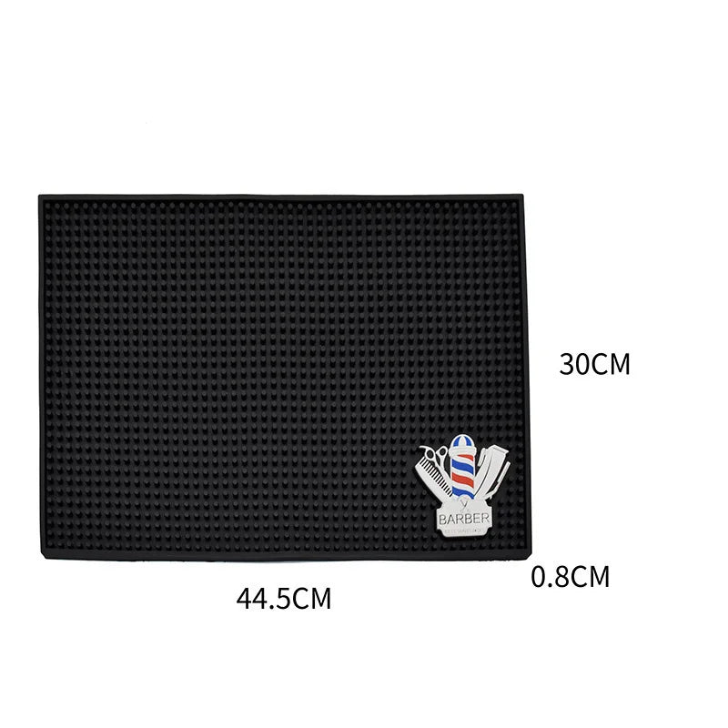 Barber Non-slip Station Mat Cushion Pad Hairdress Tool Clippers Scissors Comb Trimmers Brushes Storage Organizer Salon
