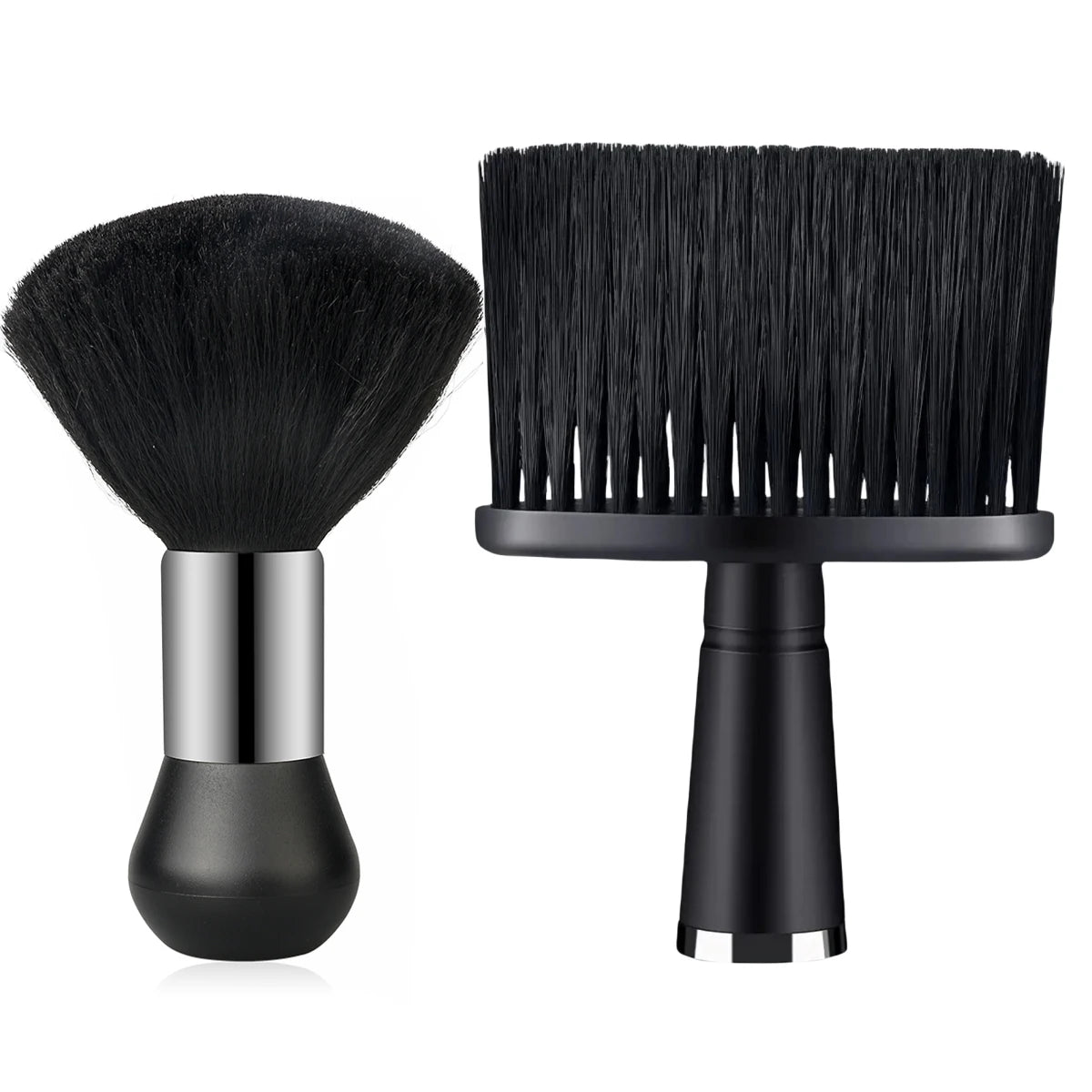 2pcs Barber Brush Set Hairdresser Clipper Blade Clean Brushes Neck Duster Brush Cleaning Hairbrush Barbershop Tools Accessories