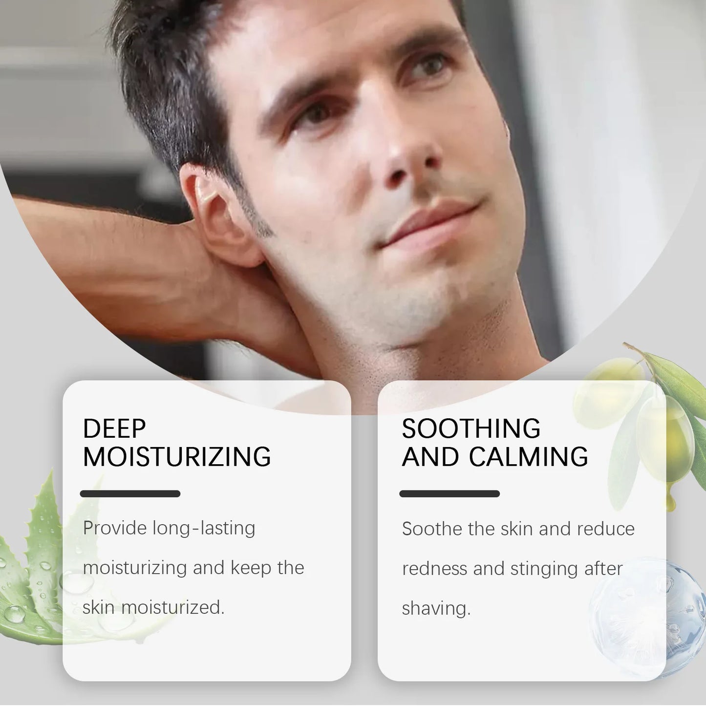 East Moon Men Aftershave Soothing Spray Keep Smoothing Improve Ingrown Increase Fresh Reducing Hair Growth Beard Skin Care Oil