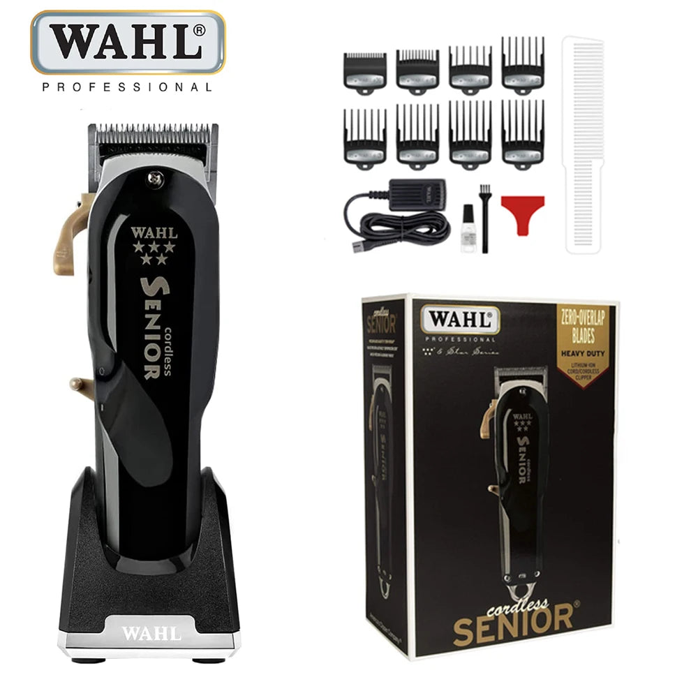 Original  Wahl Hair Clipper for Barbers, 5-Star Series, Cordless Hair Clipper, Magic Clip  & Detaliers & Vanish
