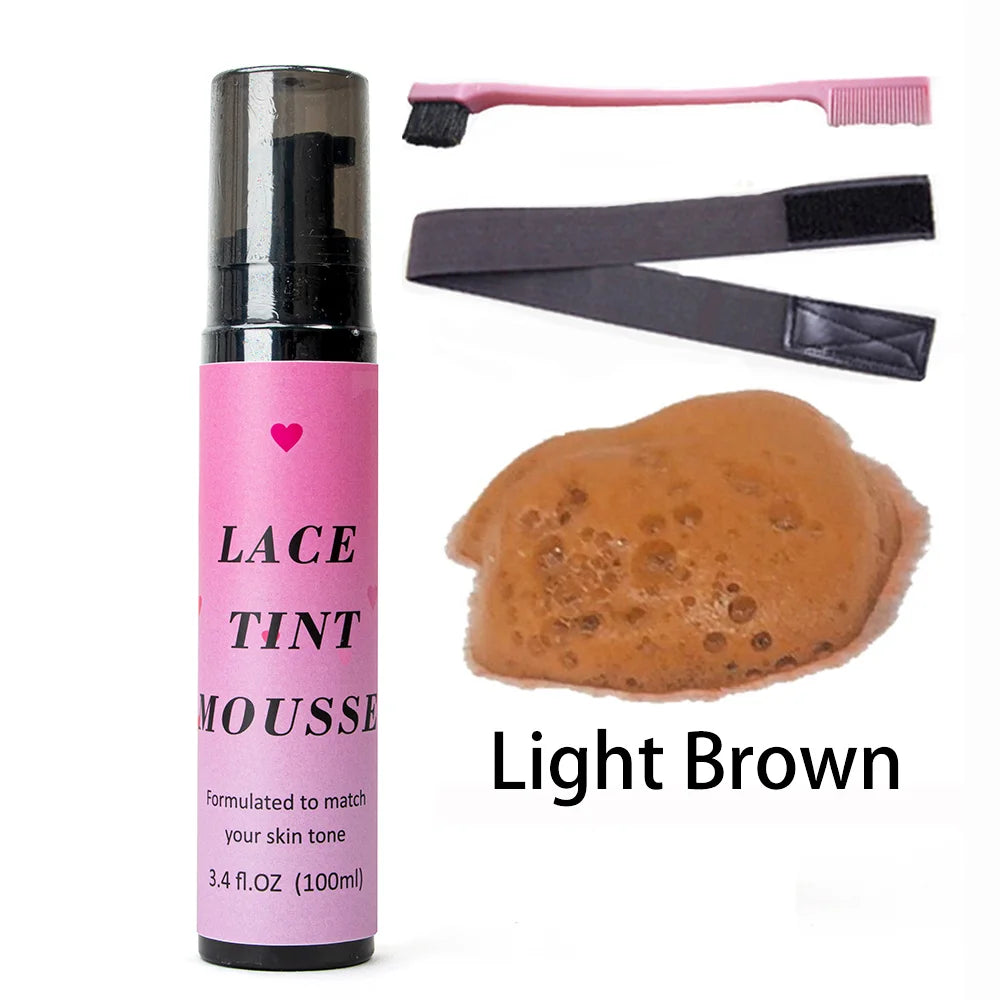 Lace tint Mousee for lace front wigs lace tint mouse and lace melt wig glue for wig Hair gel Wig Glue Waterproof Lace GluE