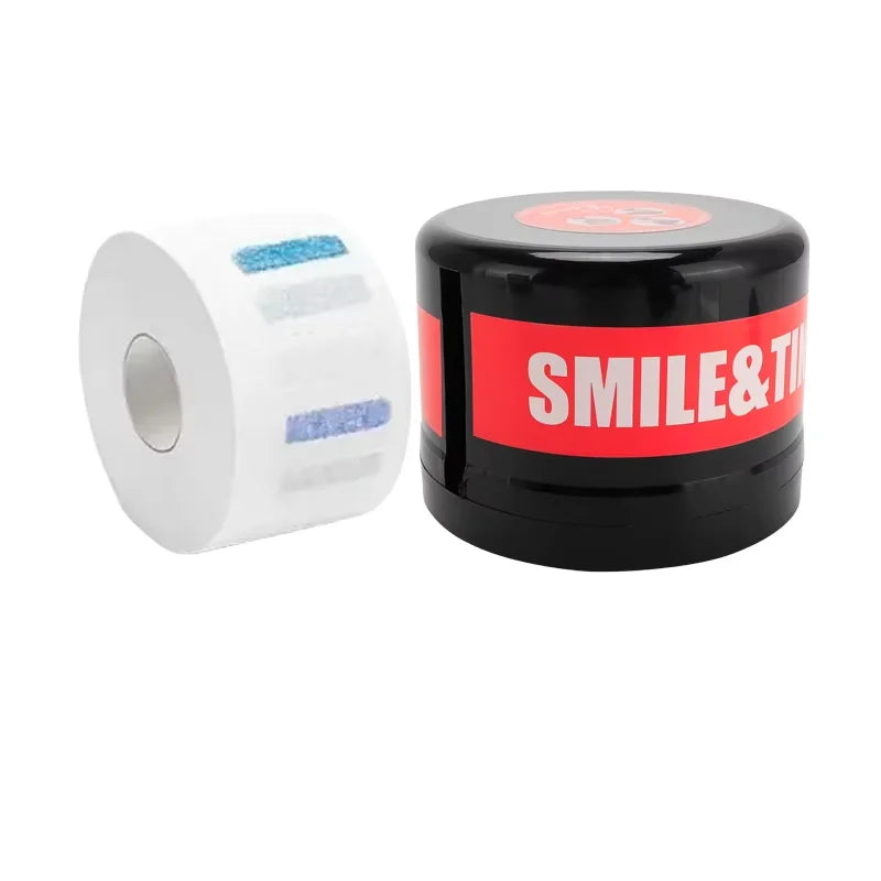 Barbershop Neck Paper Roll Holder Box Disposable Salon Hairdressing Paper Storage Case Neck Strip Tissue Collar Tape Box Tools