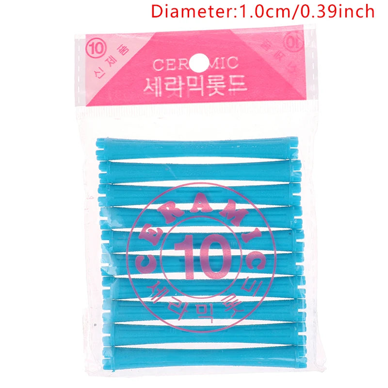 1Set 11 Sizes Hair Perm Rods Kit Cold Permanent Bar Plastic Curlers Home Use Hair Rollers Hairdressing DIY Tools Hair Style Tool