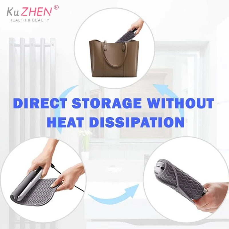 1pcs Insulation Pad Multifunctional Heat Resistant Pad Insulation Mat For Hair Straightener Heat Curling Stick Curler Flat Irons