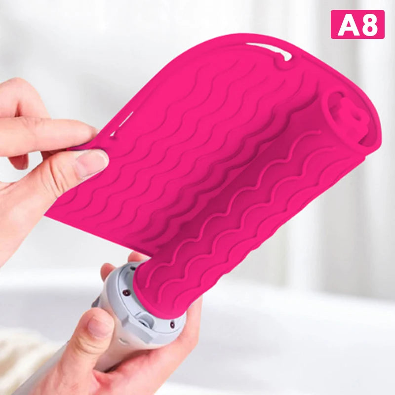 1pcs Insulation Pad Multifunctional Heat Resistant Pad Insulation Mat For Hair Straightener Heat Curling Stick Curler Flat Irons