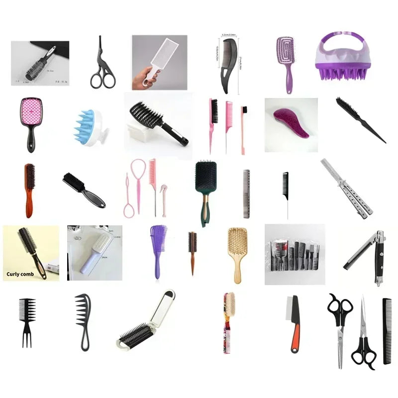 Folding Steel Combs For Men Oil Head Portable Beard Combs For Men Comb Product Hair Dropshipping Hair Combs Foldable Stylin