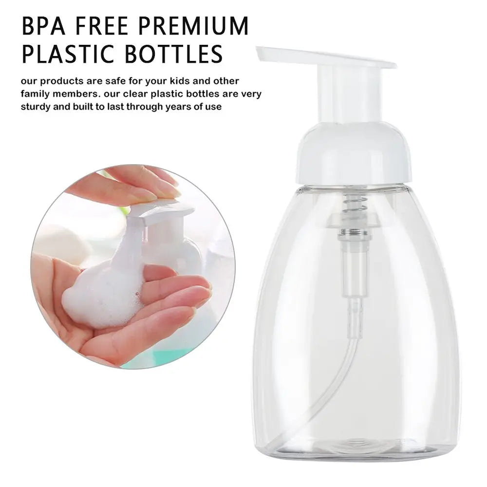 Clear Blue Shampoo Lotion Shower Gel Foam Pump Bottles Foaming Bottle Liquid Soap Whipped Mousse Points Bottling
