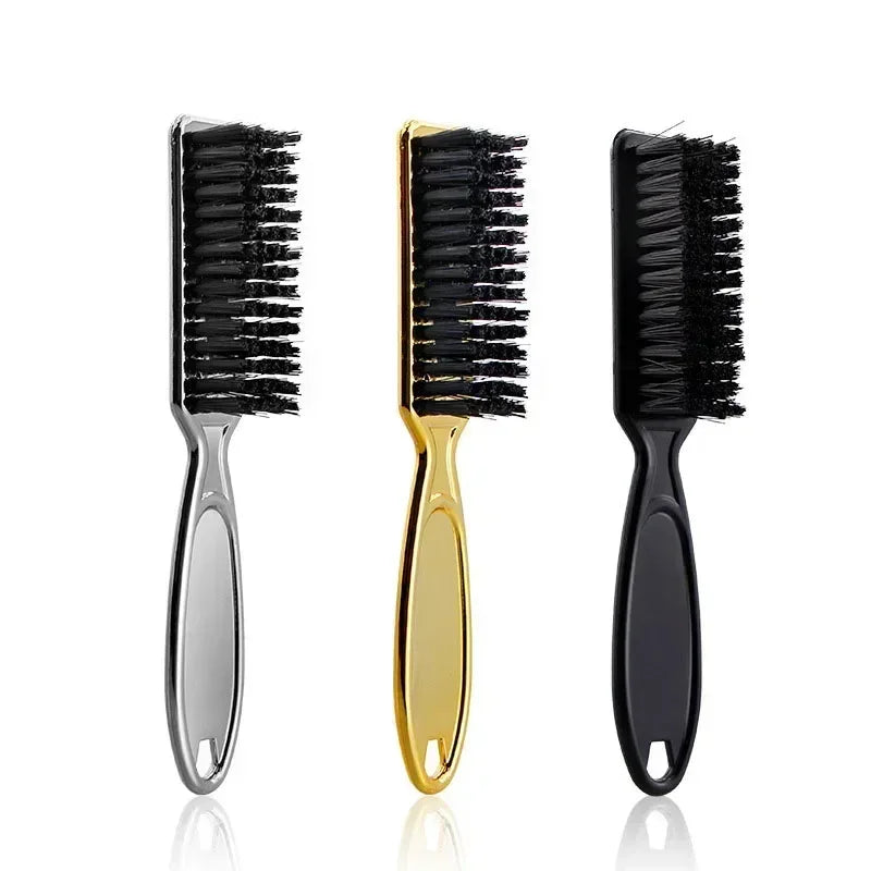 2PCS Professional Salon Hairdressing Hair Brush Soft Hair Cleaning Brush Barber Neck Duster Remover Mens Beard Hair Styling Tool