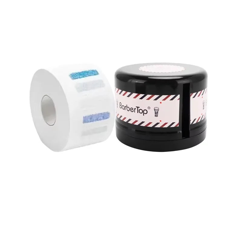 Barbershop Neck Paper Roll Holder Box Disposable Salon Hairdressing Paper Storage Case Neck Strip Tissue Collar Tape Box Tools