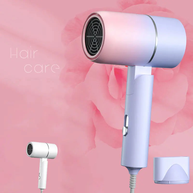 MIni Folding Hairdryer 750W with Carrying Bag Hot Air Anion Hair Care Travel Hair Dryer Dormitory Blow Drier 220V-240V