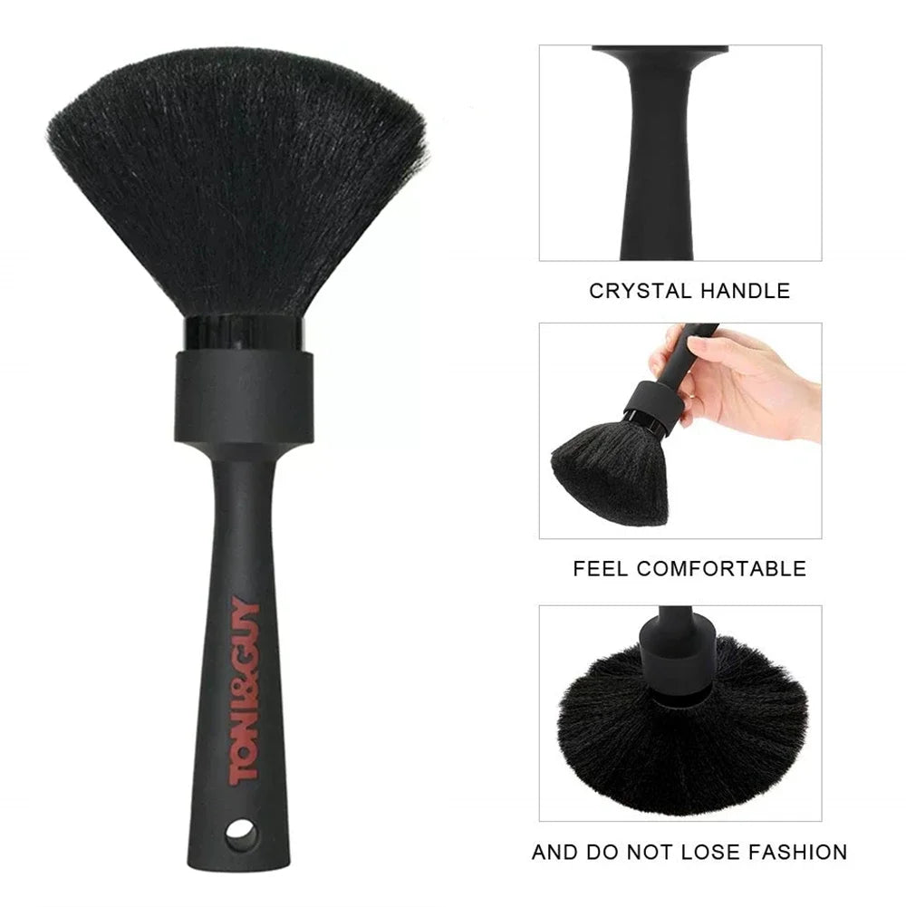 Professional Soft Hairbrush Neck Brush Barber Salon Facial Hair Cleaning Brush Hairdressing Broken Hair Duster Haircut Tools