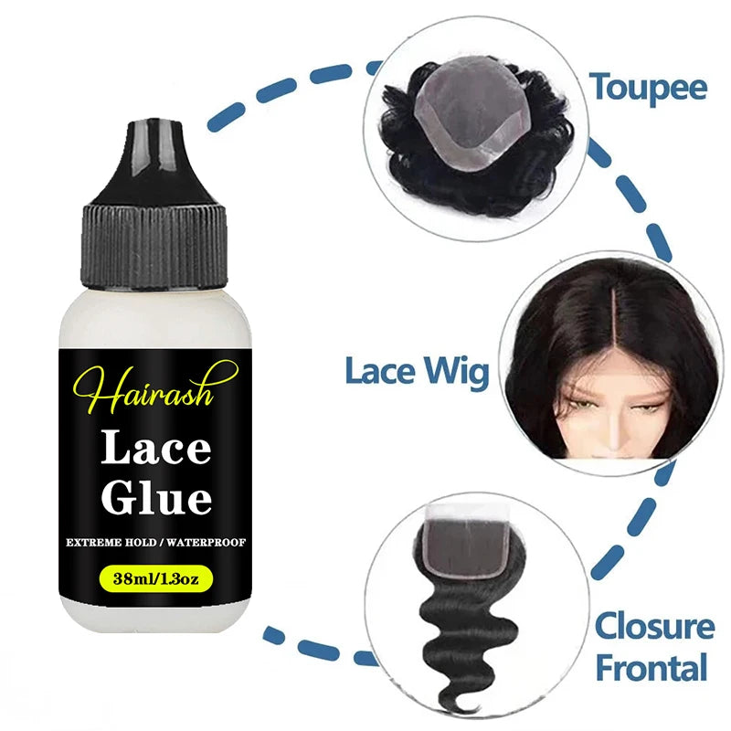 Front Lace Wig Glue Waterproof Adhesives  Remover Hair Wax Stick Lace Tint Mousse Wig Installation Kit