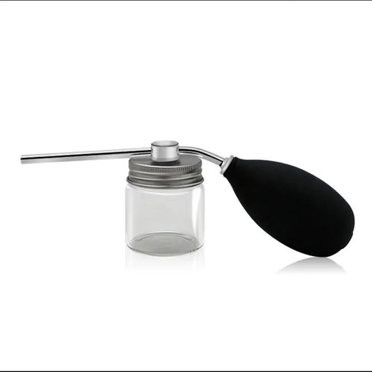 Barber Refillable Talc Fiber Powder Blower Puffer Hairdressers Talcum Hair Salon Powder Spray Bottle Barbershop