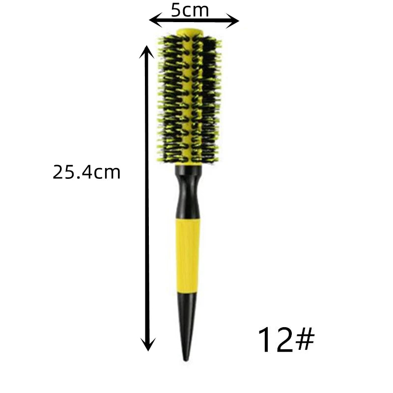 Professional Anti-Static Hairdressing Combs Barbershop Round Rolling Comb Salon Barber Hairdressing Hairbrush Styling Accessory