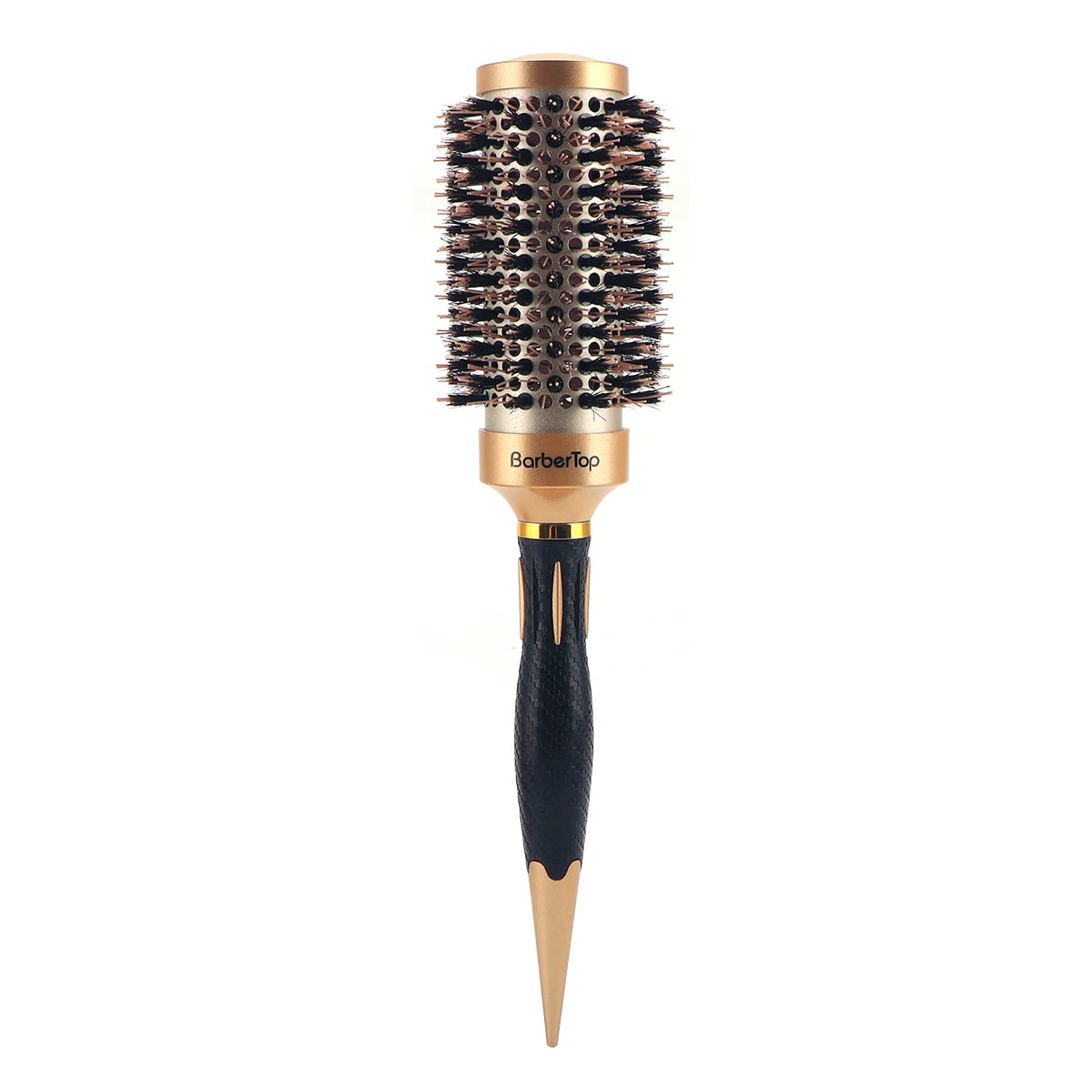New Handle Round Rolling Brush Straight Twill Hair Comb Boar Bristle Round Barrel Hair Curling Brush Hairdressing Styling Tool