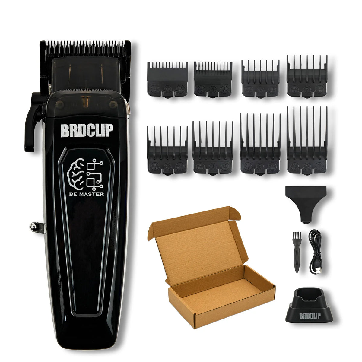New Professional BRDCLIP BRD106 078 Hair Clipper 7500RPM 7200RPM Hair Salon Trimmer DLC Blade with Charging Base Barber for Men