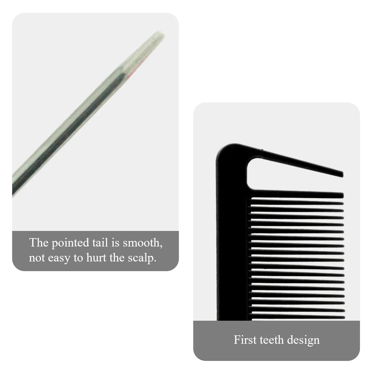 1Pcs Black Pointed Tail Salon Hairdressing Hair Styling Anti-static Comb Heat-resistant Salon Supplies Professional Hairdressing