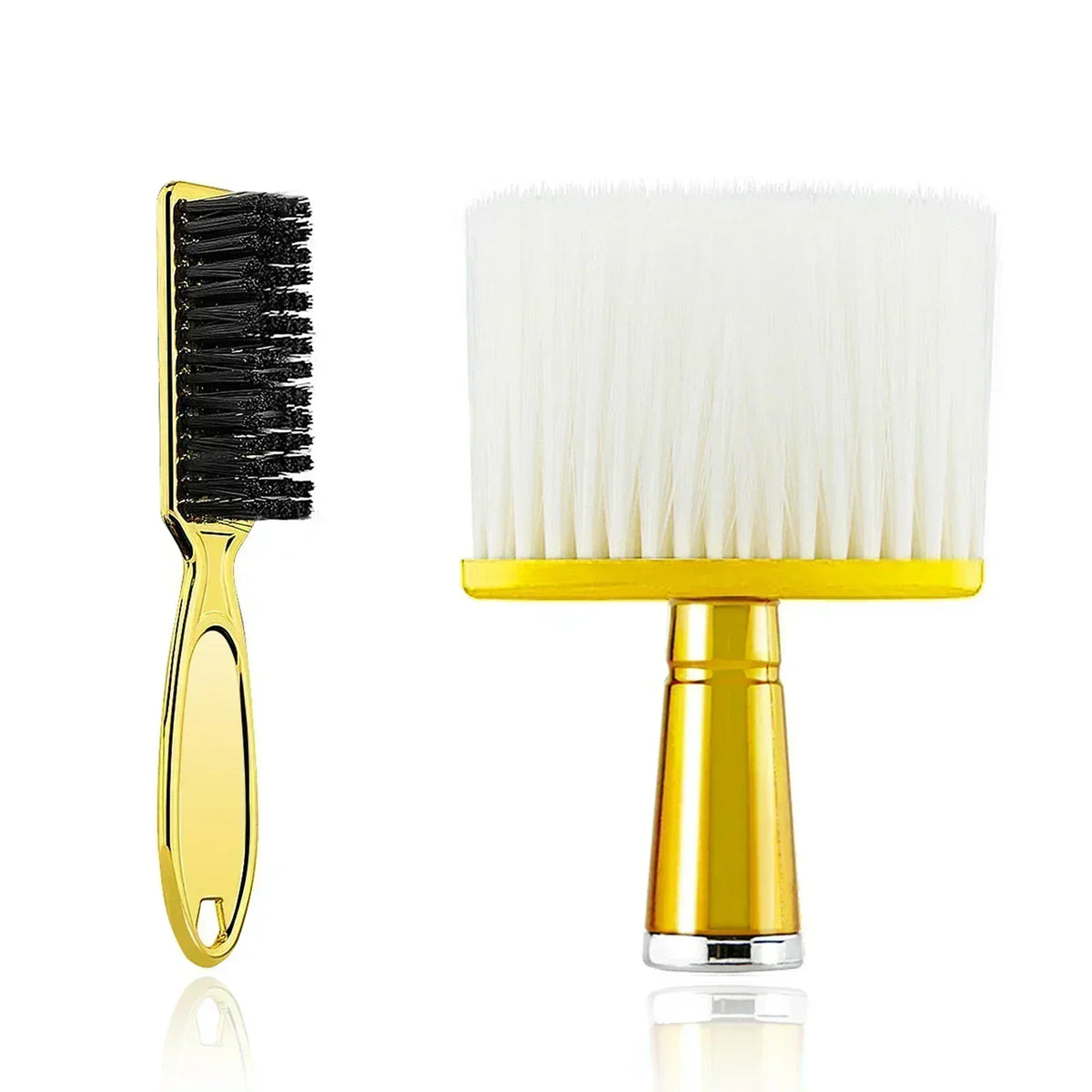 2pcs Barber Brush Set Hairdresser Clipper Blade Clean Brushes Neck Duster Brush Cleaning Hairbrush Barbershop Tools Accessories