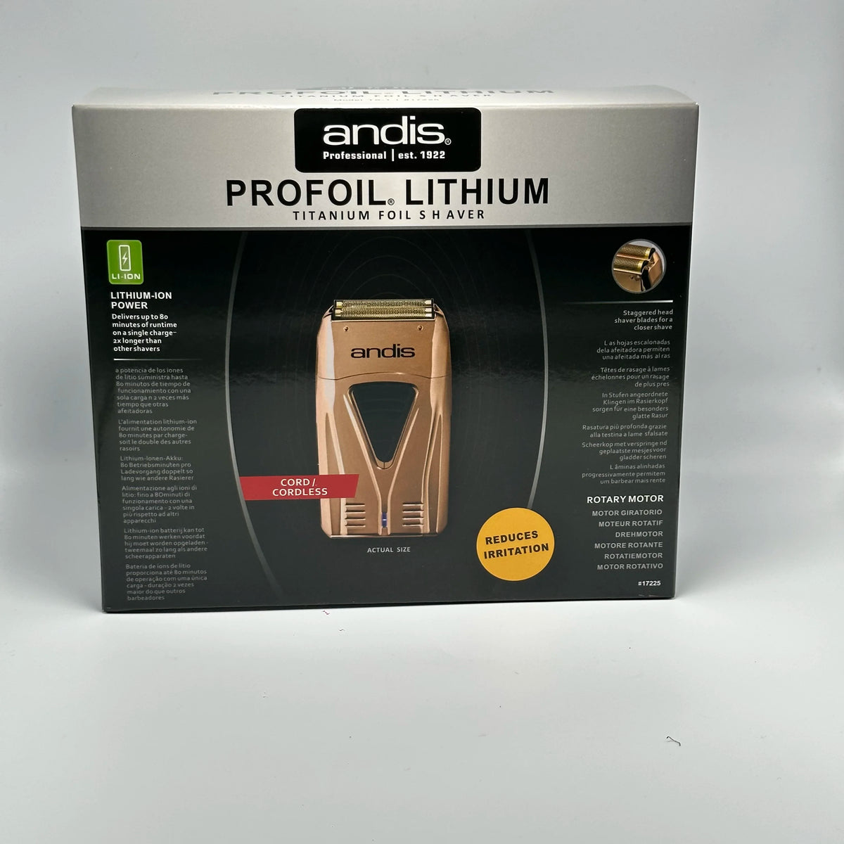 Original Profoil Lithium Plus Barber Hair Cleaning Electric Shaver For Men Beard Stubble Razor Bald Shaving Machine