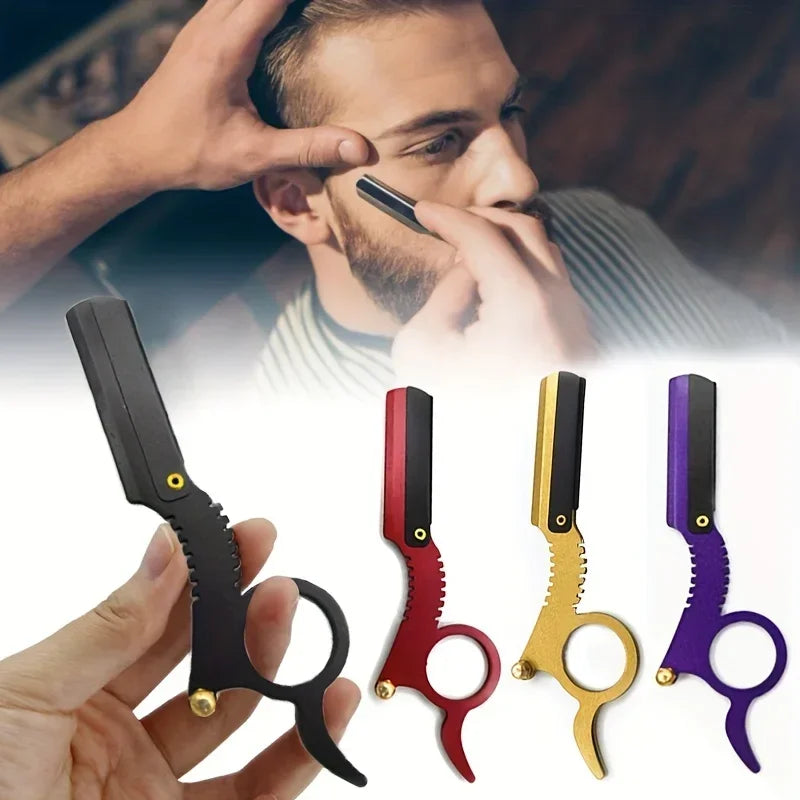 Barber Shaver Beauty Shaver Old Hair Retro Shaving scraper Blade holder blade ring manual razors for shaving men