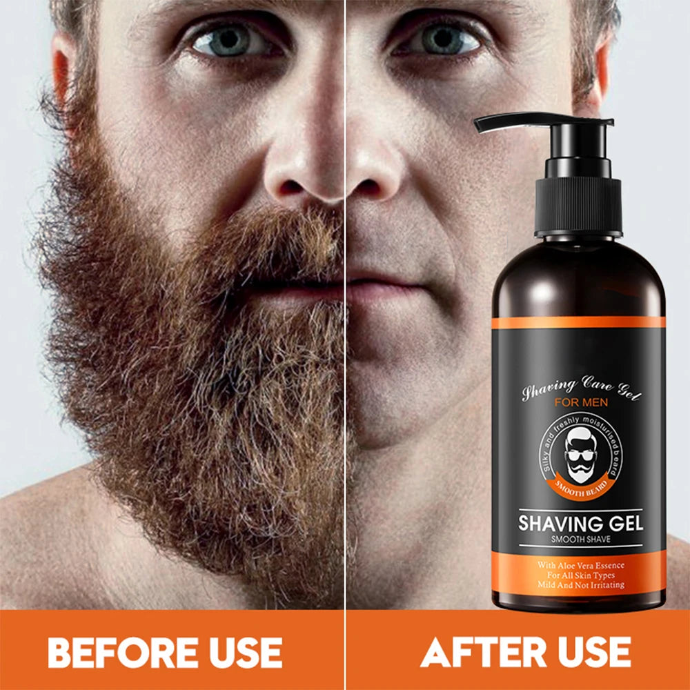 210g Men's Shaving Cream Shaving Soap Foaming Lather Natural Beard Professional Conditioner Razor Barber Salon Tool