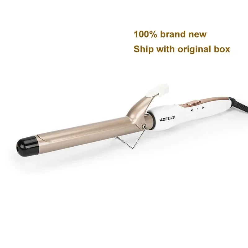 Aofeilei 19-38mm Ceramic Electric Hair Curlers 38mm Big Curl Curling Iron 19mm Hair Culers 25mm Curling Iron 32mm Hair Crimper