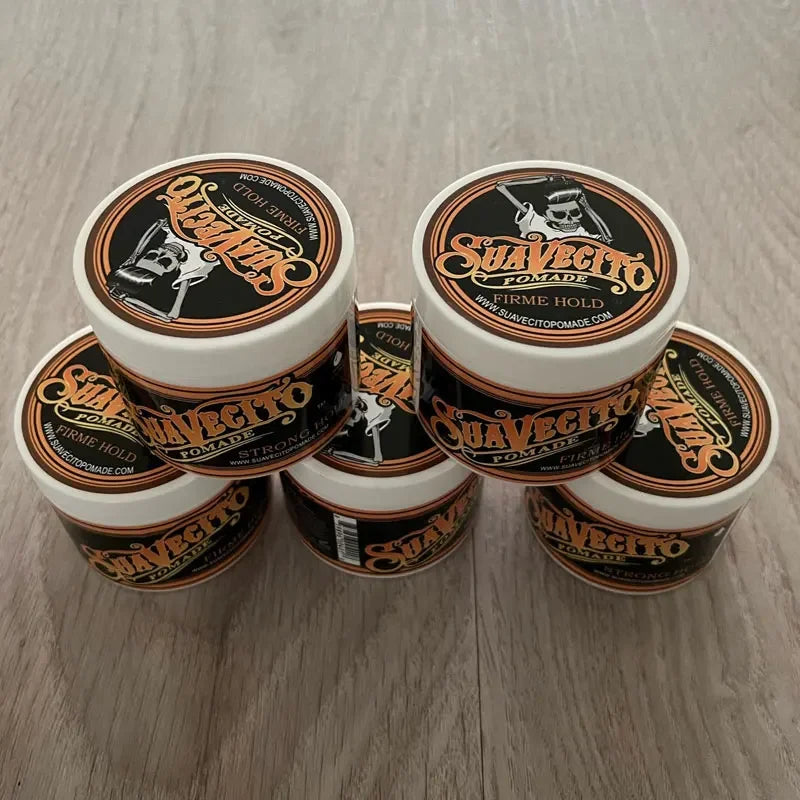 5PCS SUAVECITO Hairs Pomade Hair Style Wax Pomade Hair Skeleton Cream Slicked Oil Mud Keep Hair Men Oil not original