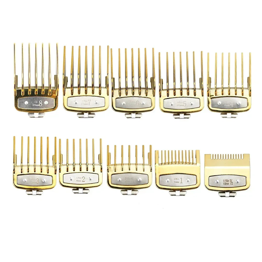8/10PC Professional Universal Hair Clipper Limit Guide Comb For Wahl Trimmer Cutting Guide Comb Haircut Tools Barber Accessories