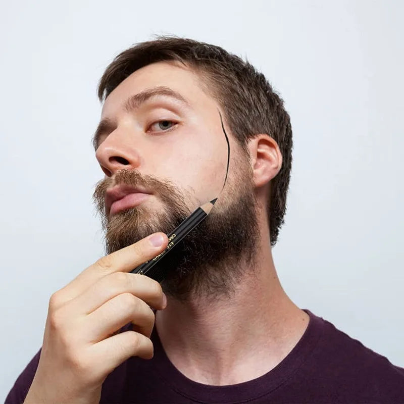 Pencil For Men's Beard Edge Hairdressing Trace Barber Barbershop Accessories Sharpener Hair Line Pen Makeup Eyebrow Pencil