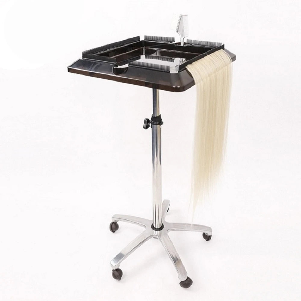 Harmony Plus Hair 1pcs Hairdesser Trolley Movable Stainless Steel Beauty Salon Trolley for I Tip Hair Extensions