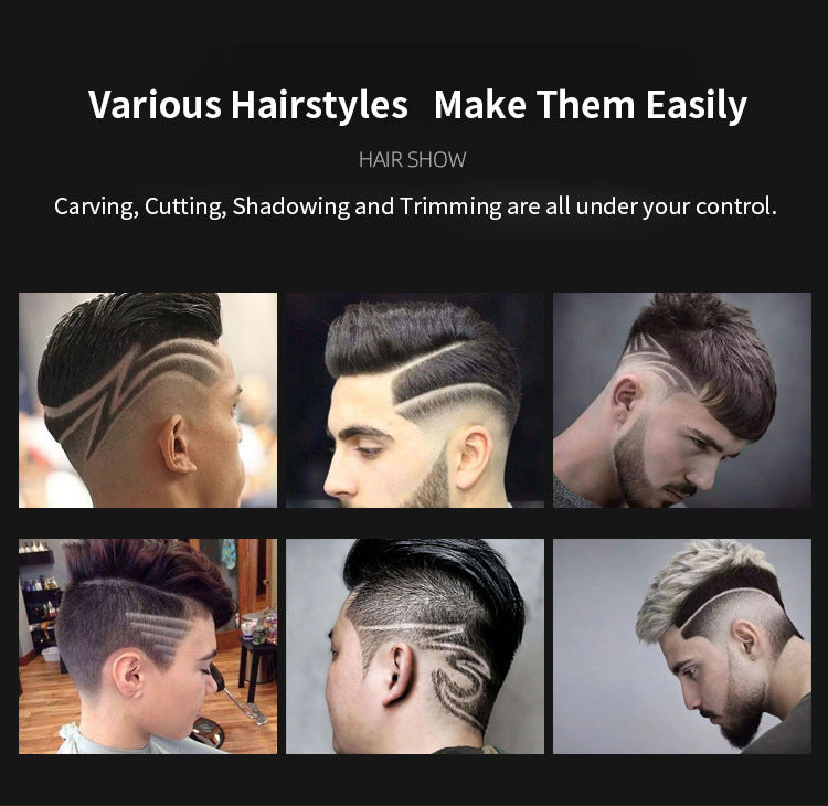 Retro Hair Cut Shaved Head Hair Clipper Supplies Oil Head Electric Clippers Hair Clipper Tool T9