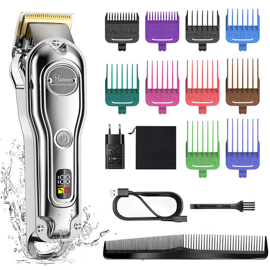 Can LED LCD Display Hair Salon Hair Clipper