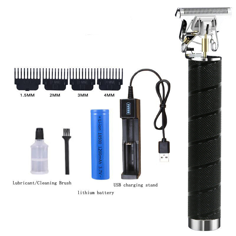 Retro Hair Cut Shaved Head Hair Clipper Supplies Oil Head Electric Clippers Hair Clipper Tool T9